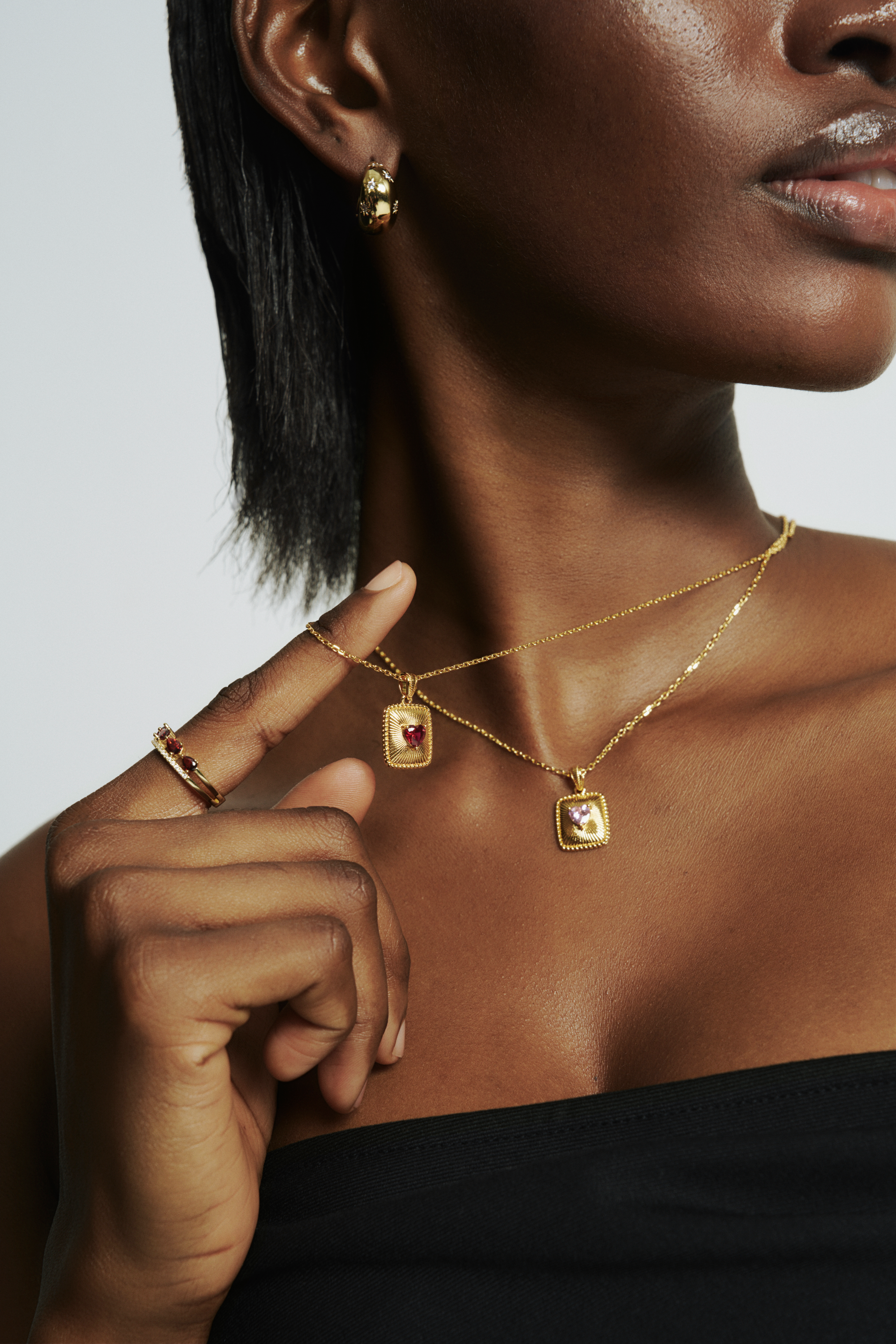 Framed in Heart Pendant Necklace