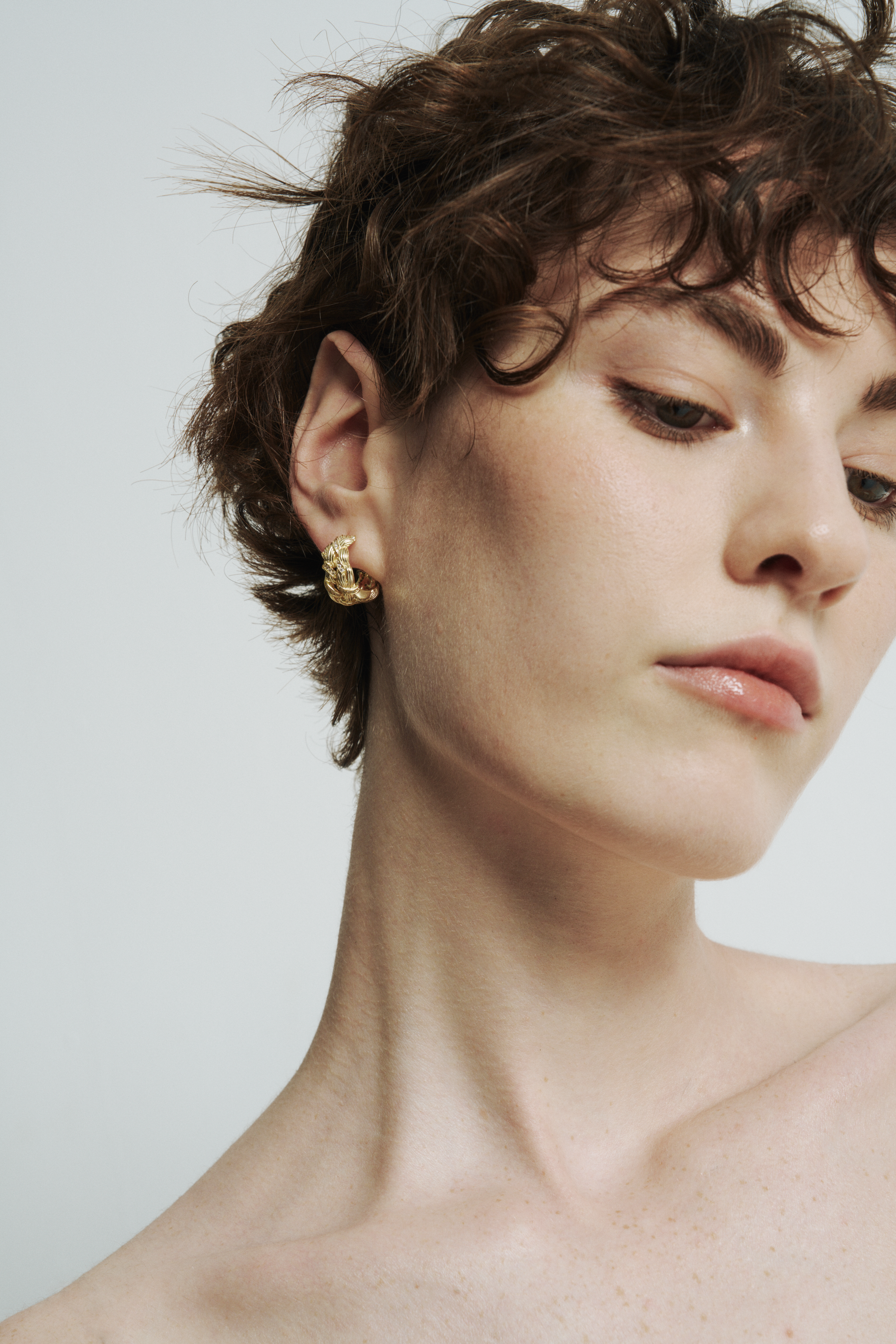 Chunky Braided Hoops