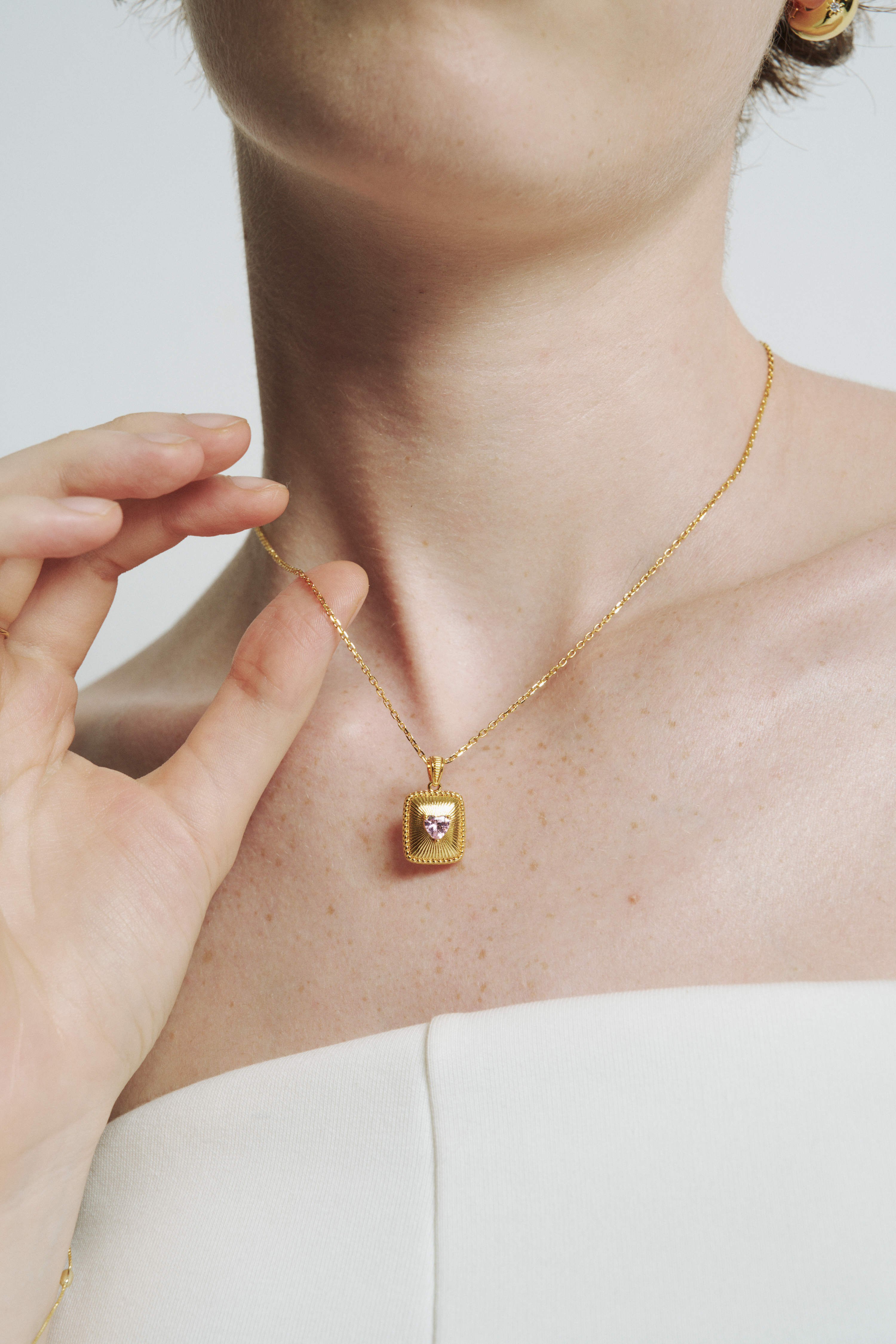 Framed in Heart Pendant Necklace