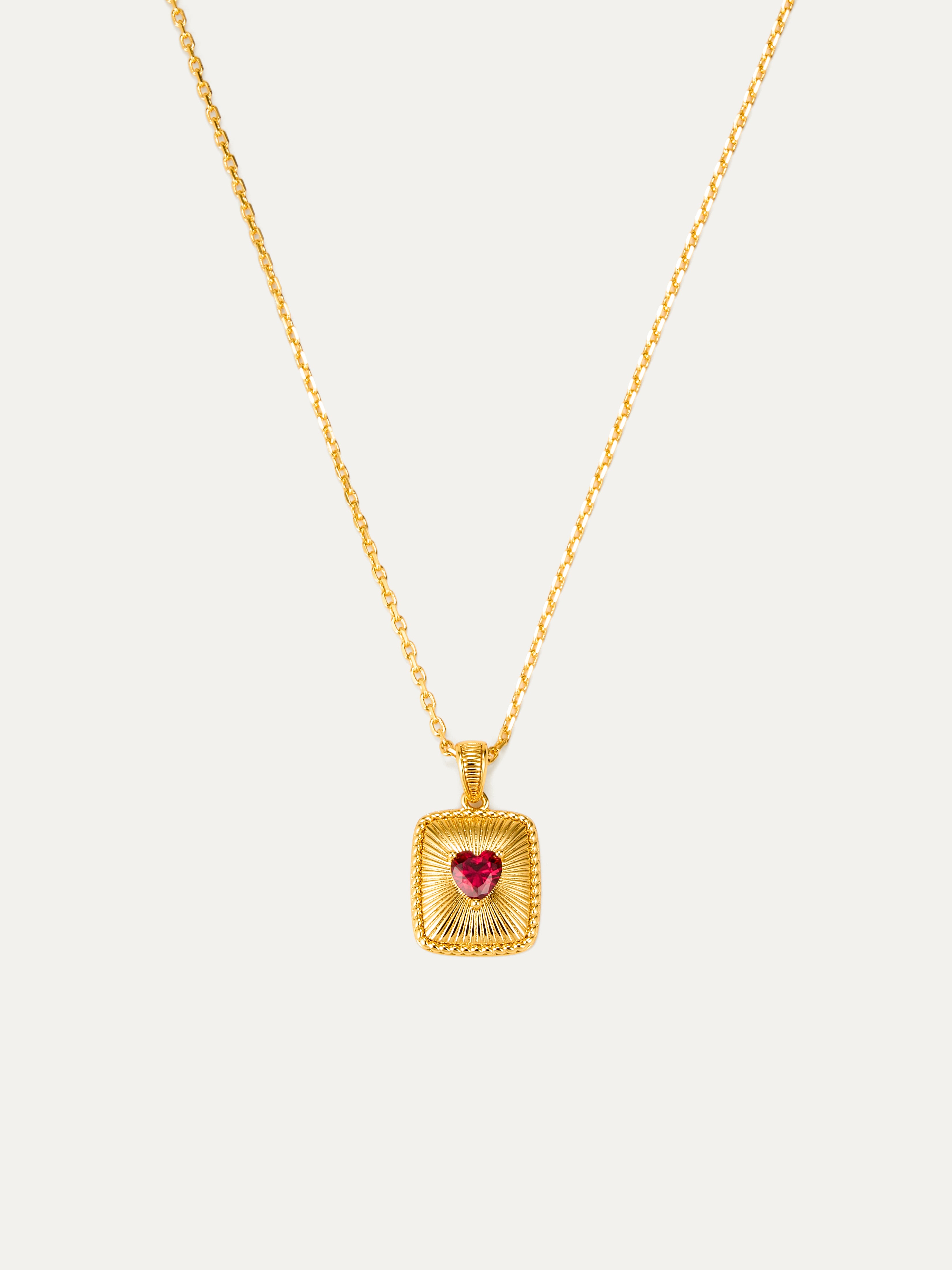 Framed in Heart Pendant Necklace