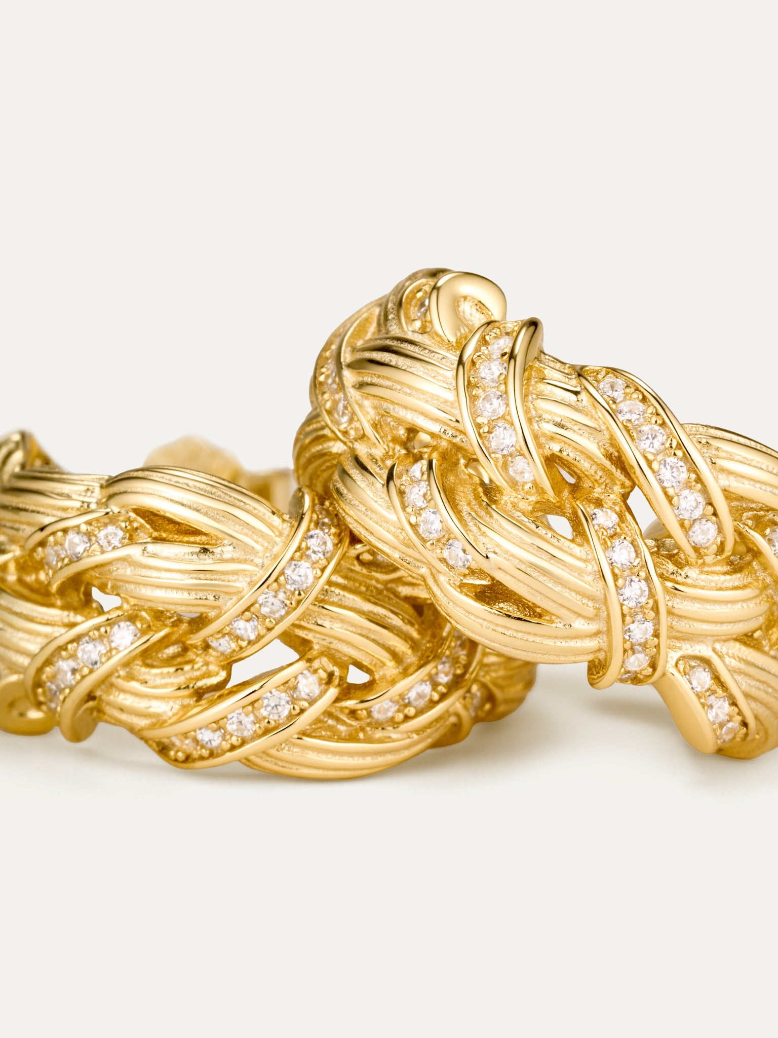 Chunky Braided Hoops