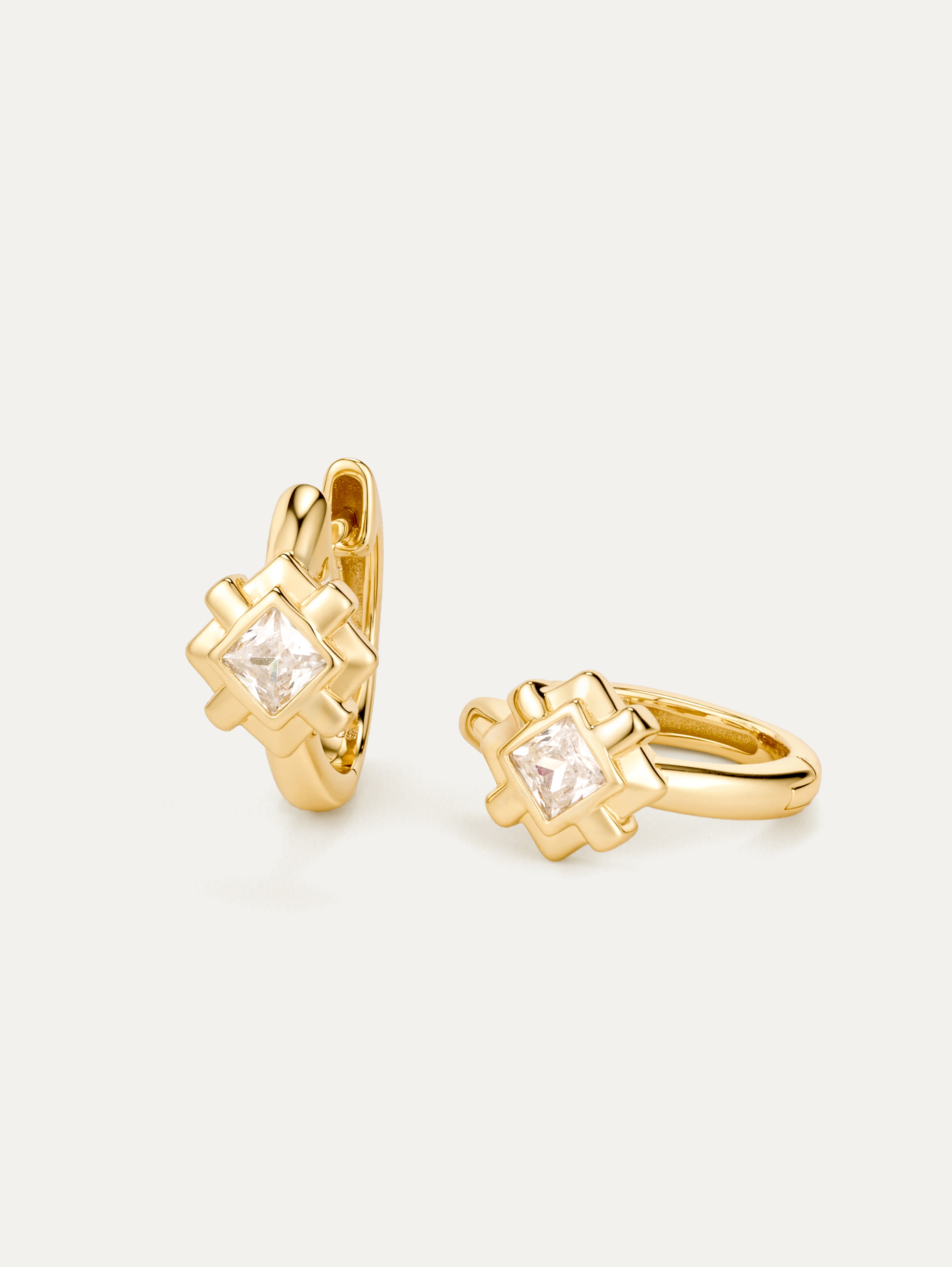 Geometric Diamond Huggies