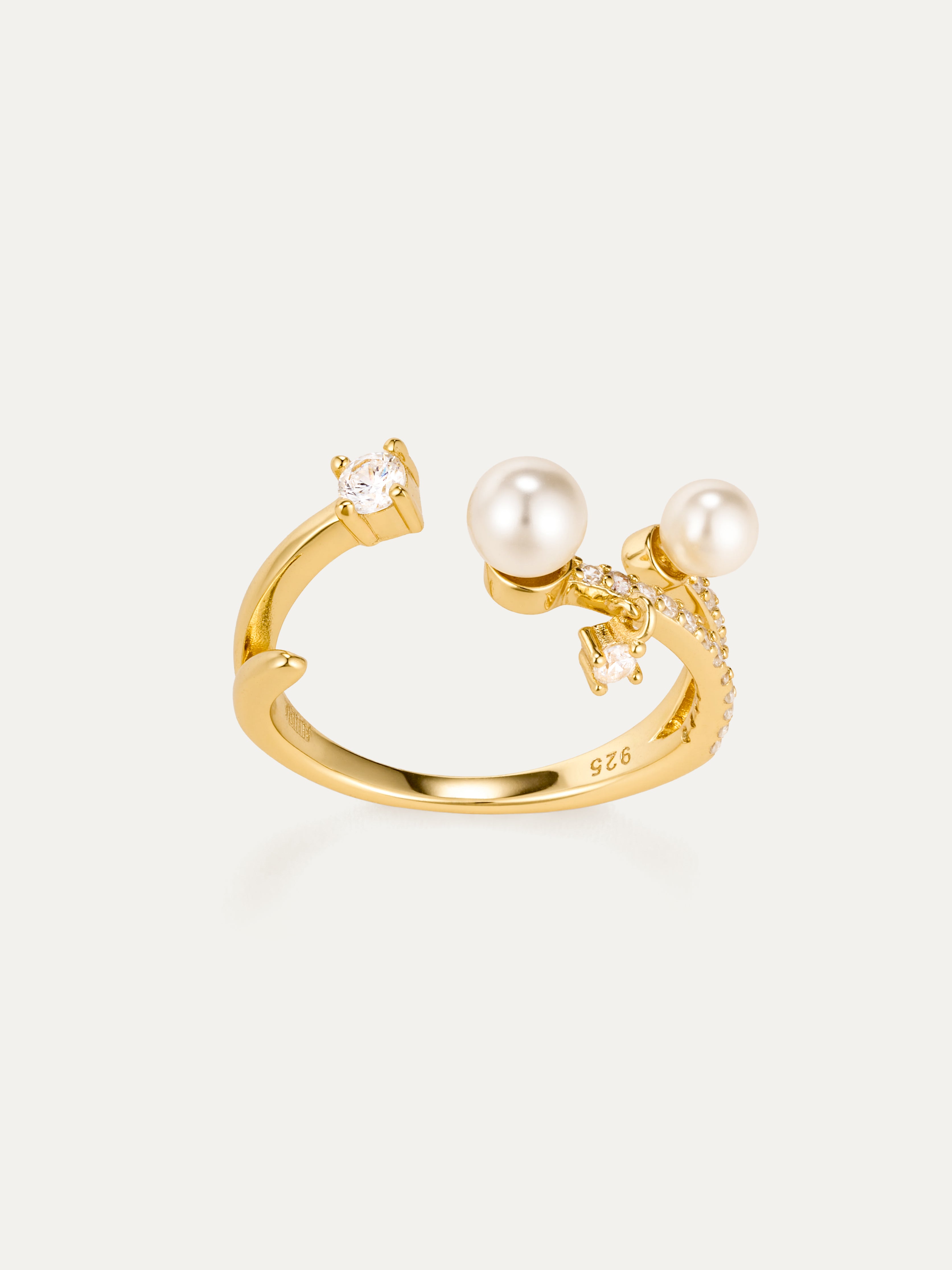 Orbit Pearl Ring
