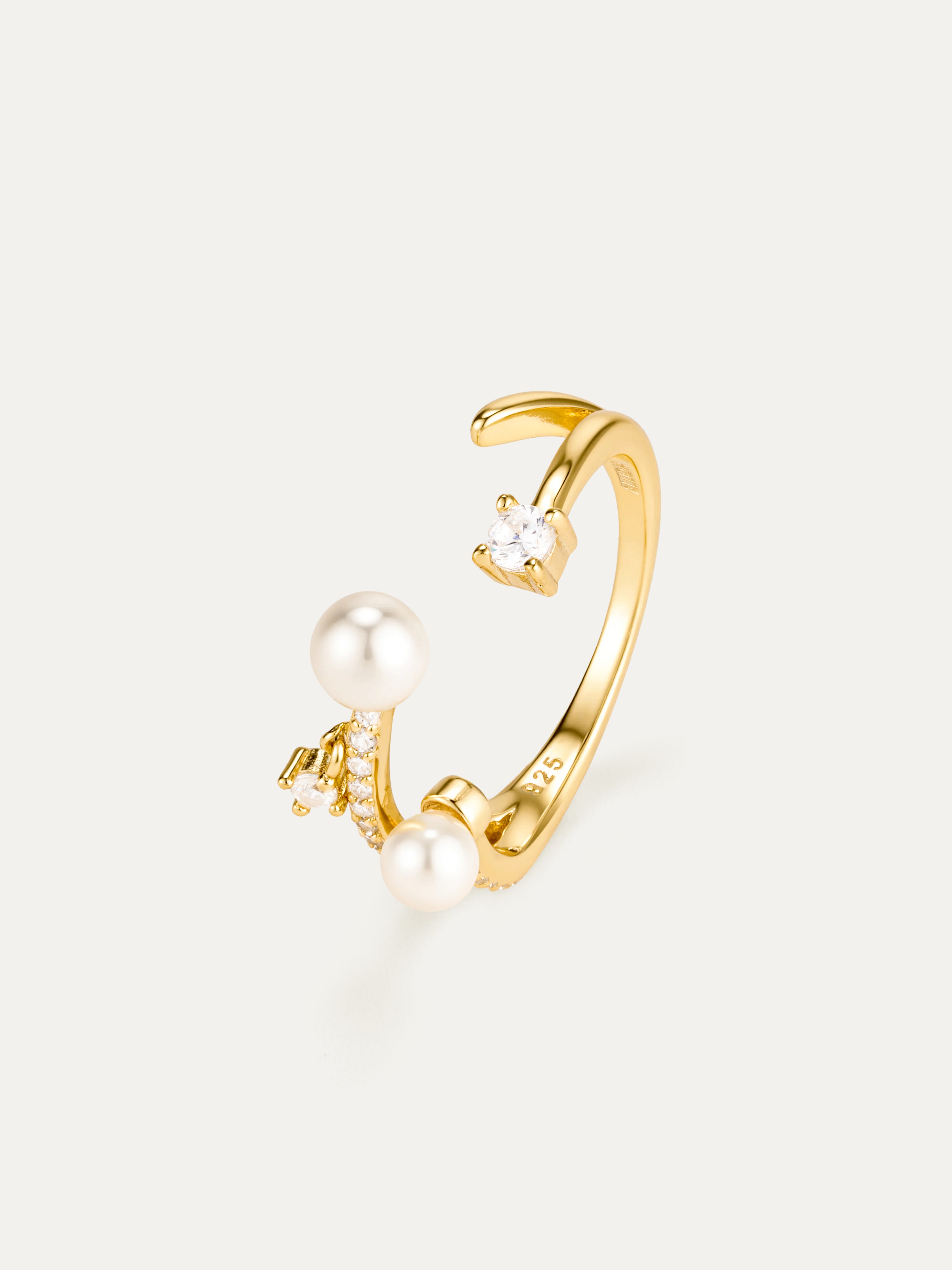 Orbit Pearl Ring