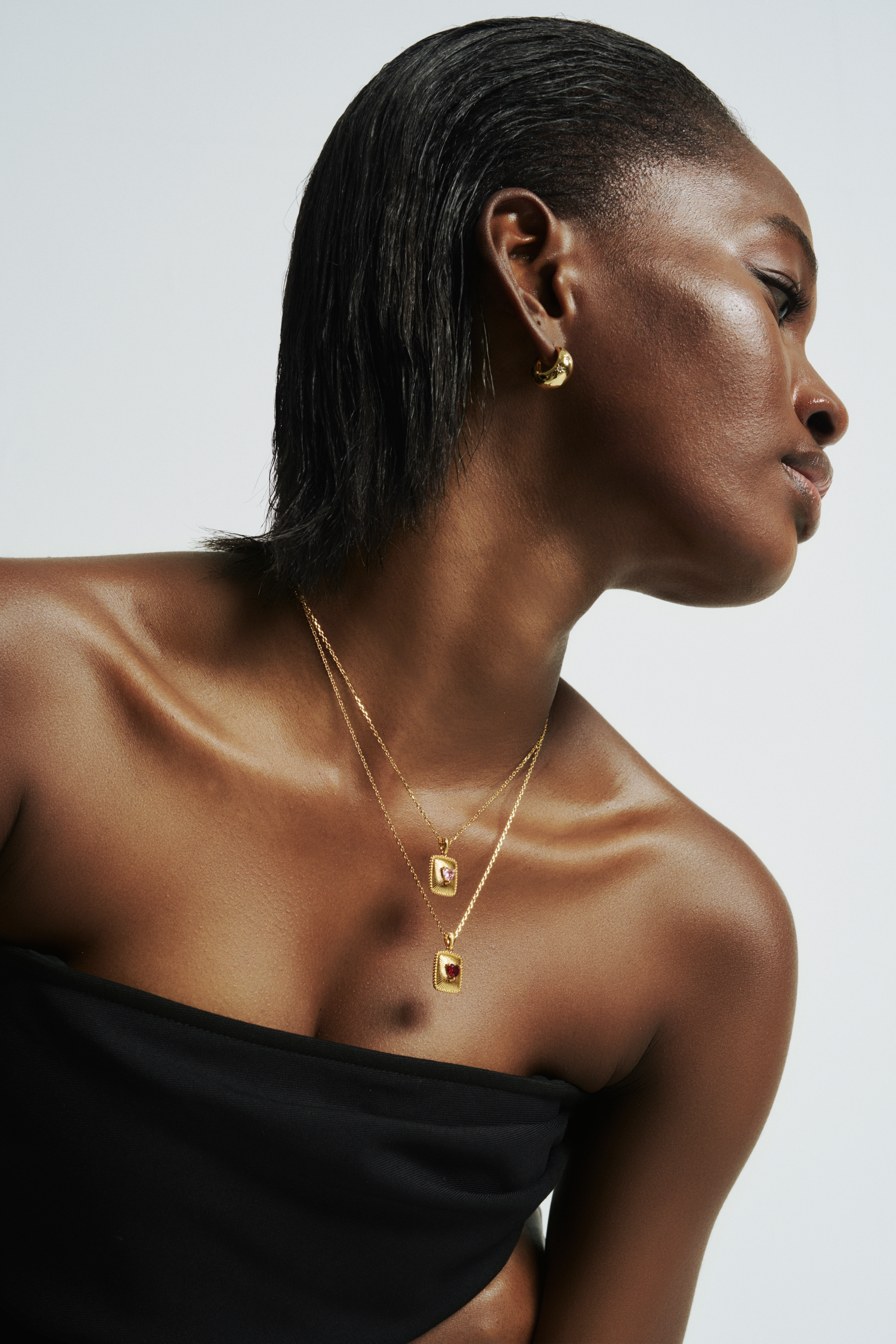 Framed in Heart Pendant Necklace